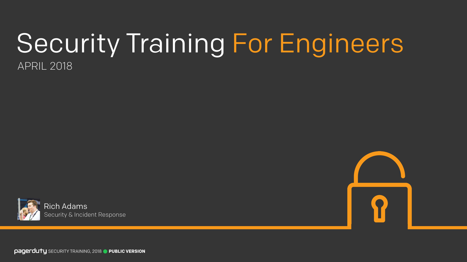 Security Training For Engineers